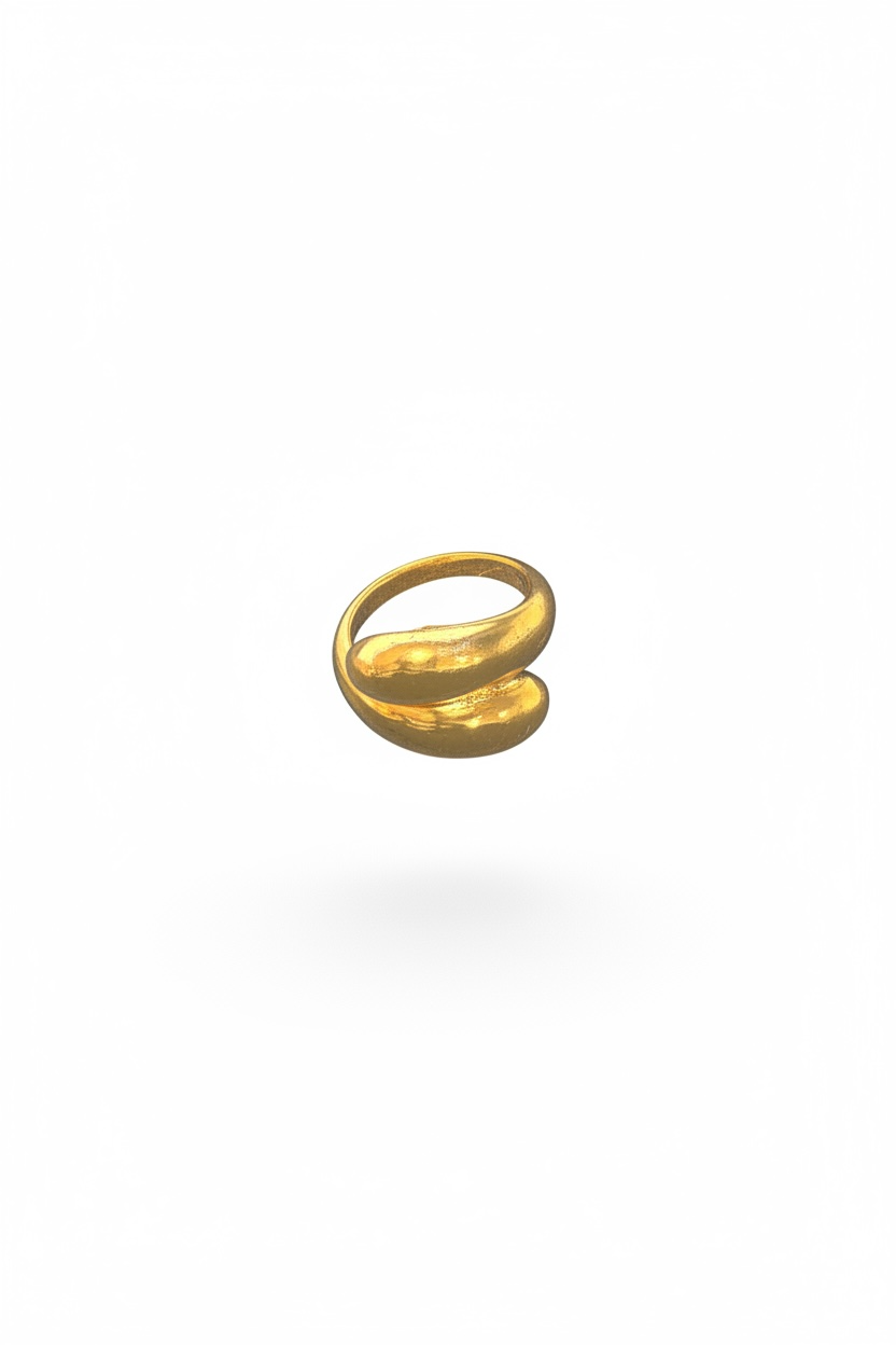 Anillo estilo banda gruesa