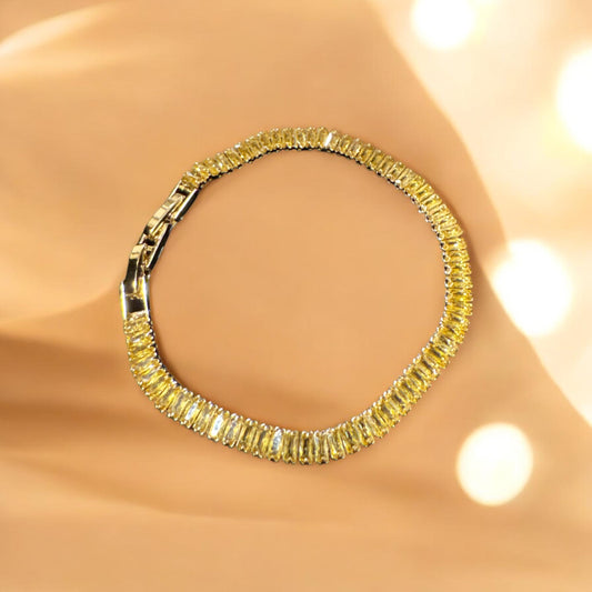 Brazalete de tenis baguette