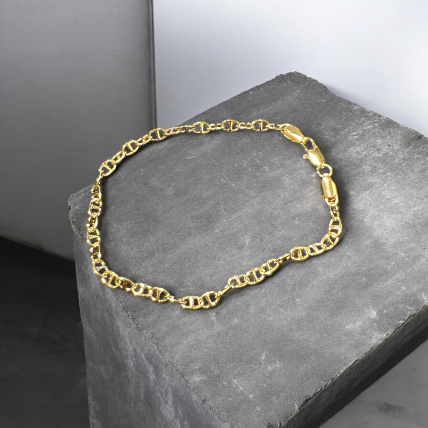 Pulsera de cadena eslabón tipo marinero