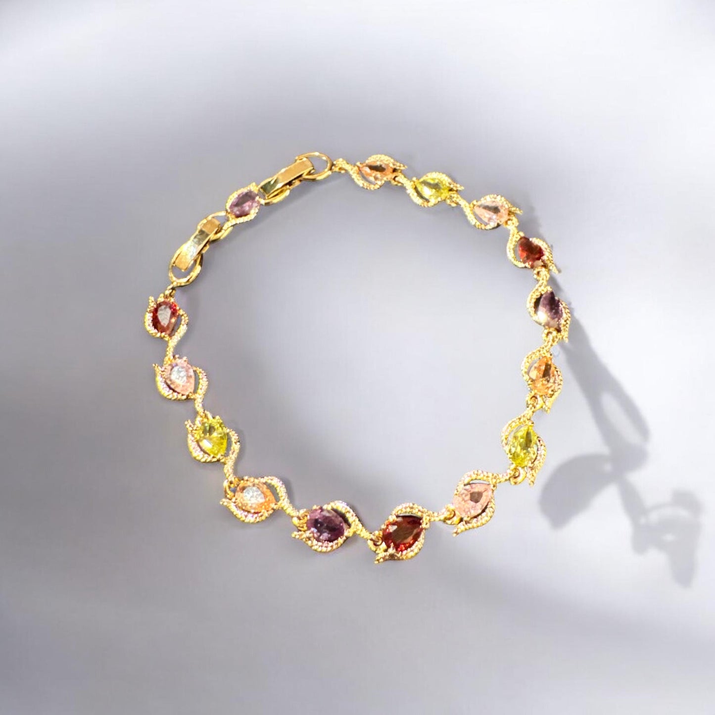 Pulsera de tulipán multicolor
