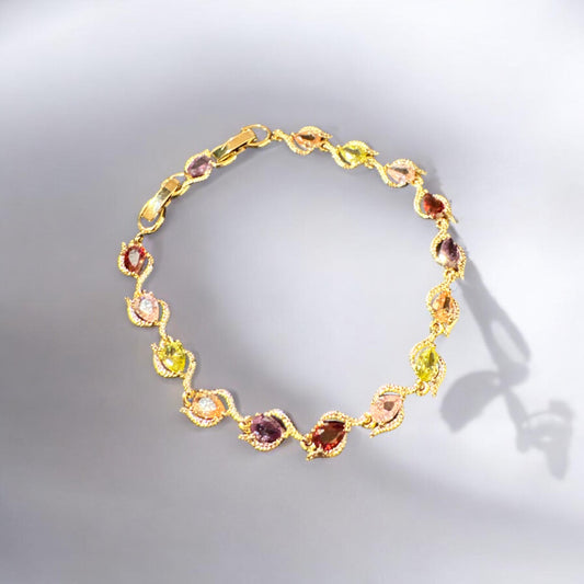 Pulsera de tulipán multicolor
