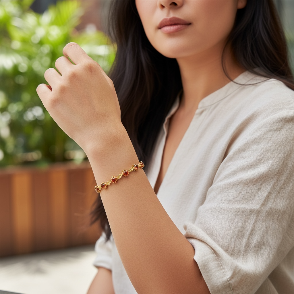 Pulsera en forma de rosa