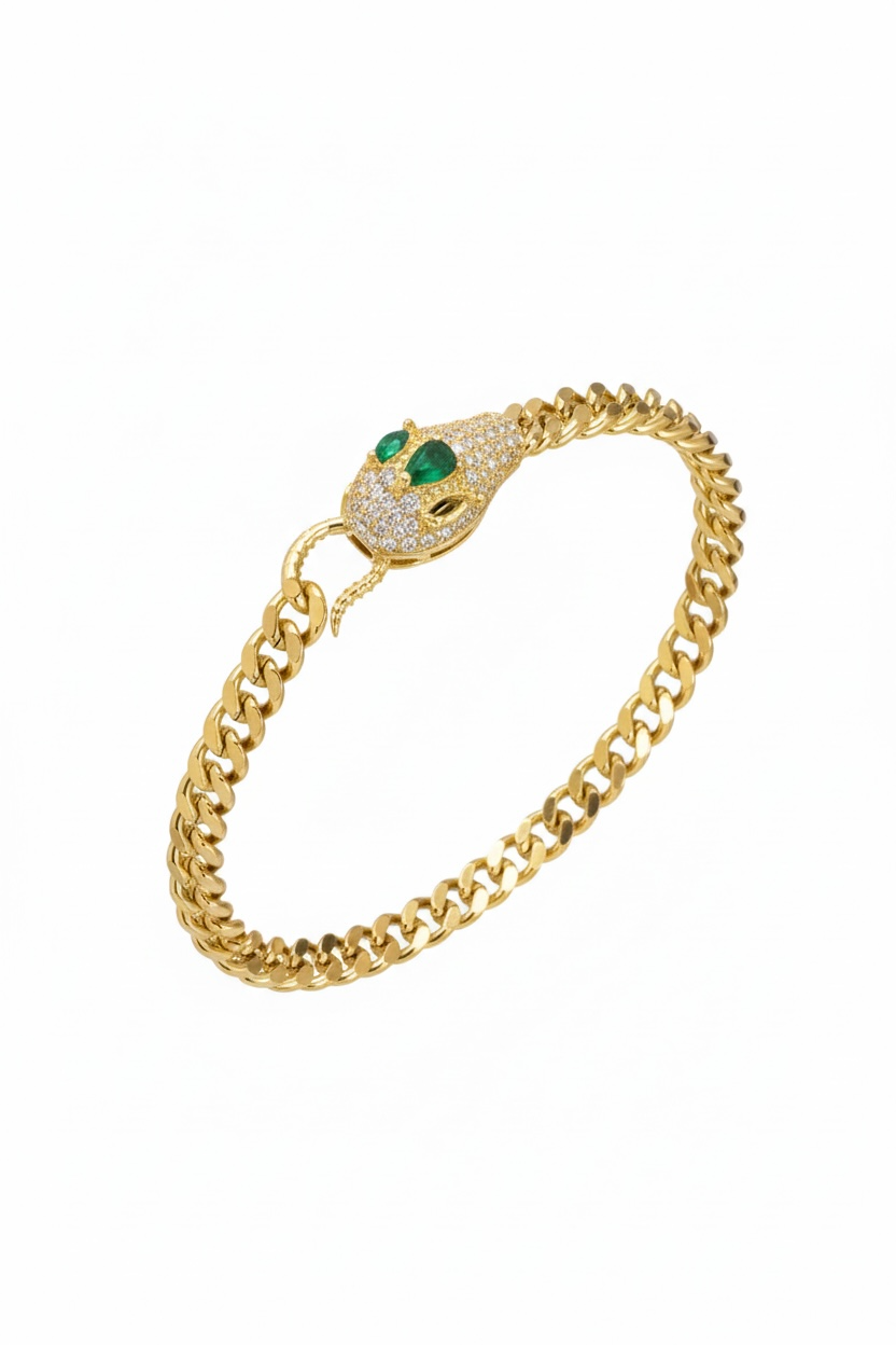 Pulsera con diseño en forma de serpiente