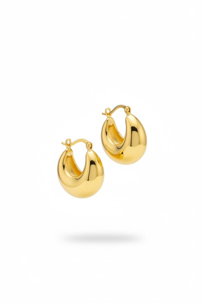 Pendientes de aros gruesos